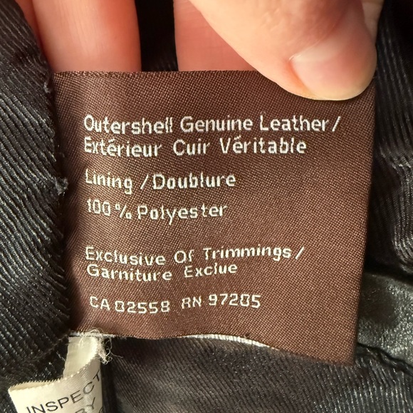 Danier Genuine Leather Field Jacket Men’s S Black Zip Military Style - Picture 7 of 7